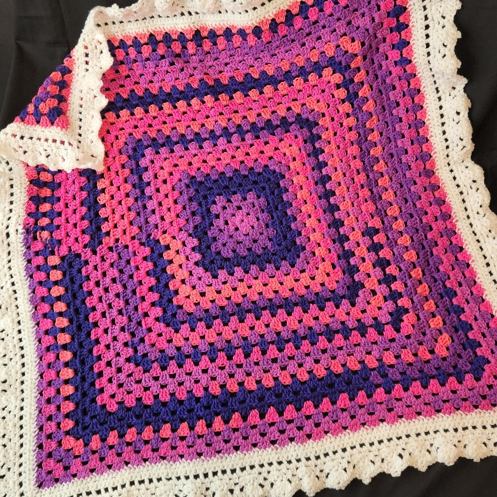 Handmade Crochet Flamenco Baby Blanket